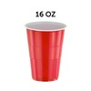 DecorRack 50 Count Red Party Cups, 16 oz BPA Free