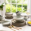 AmorArc Ceramic Dinnerware Sets,Handmade Reactive Glaze Stoneware Plates and Bowls