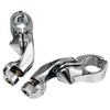 XFMT 1 1/4" 32mm Chrome Short Angled Adjustable Highway Foot