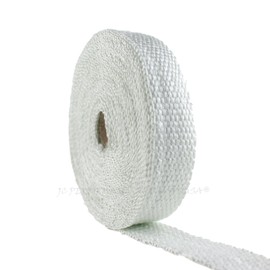 JC Performance Products USA Whie Fiberglass Exhaust Pipe Wrap, Header, Parts, Heat, Shield, Tape Automotive, Exhaust, Heat, Sleeving