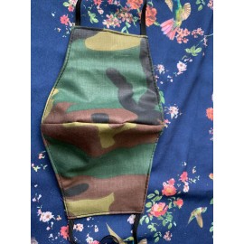 Face Mask Triple Layer Handmade Washable Cloth Camouflage Army