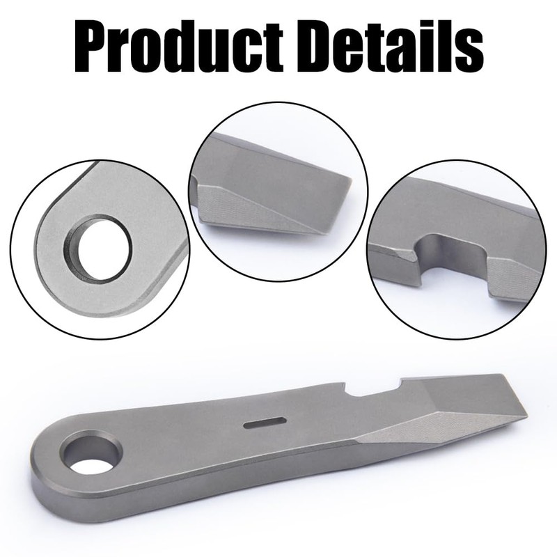 EDC Lever Bar, Titanium Tool, Multifunctional Pry Tool with Bottle