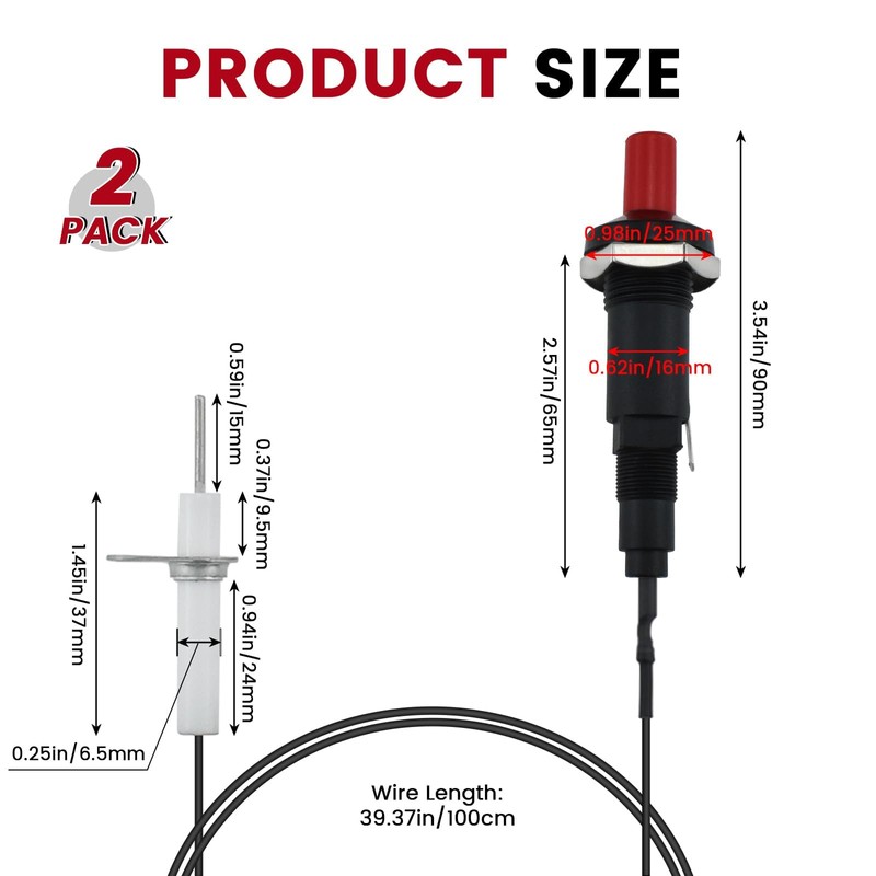 Aifeier ET Piezo Spark Ignition, Propane Push Button Piezo Igniter