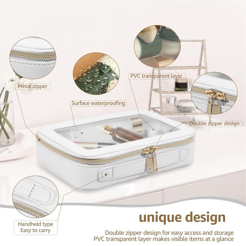 Clear Cosmetic Case - Cosmetic Case with Zipper | Clear