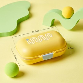 Soap Box Travel Soap Box Round Soap Box Small Sealed and Leak-Proof Soap Dishes with Draining Grid, Soap Box Waterproof Small for Travel, Bathroom, Camping, Outdoor