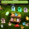 90 Pieces Mini Resin Animals,Luminous Tiny Resin Animals Mini Glow