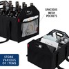 LUILANC Collapsible 12 Bottle Wine Carrier - Reusable Portable Storage