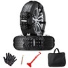 VaygWay Car Snow Tire Anti-Slip Chains - All Season Black
