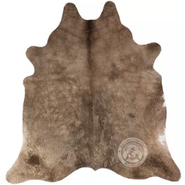 Luxury Cowhides Real Cowhide Rug Taupe - Size 6 X 7-8' - Brownish Cowhide Rug