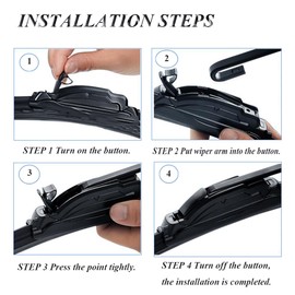 26"+16" Inch Front Windshield Wiper Blades Replacement for Honda CR-V 2007-2018, Mazda CX-7 2007-2012 and Toyota RAV4 2013-2020 Original Equipment Windscreen Wiper Blades (Set of 2)