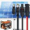 Cleqee 16AWG 1.9m Solar Panel to 8mm Adapter Cable DC8mm