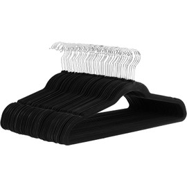 Set de 50 Ganchos para Ropa, Perchas de Terciopelo, Perchas de Ropa, Gancho 360 Grados, Ganchos para Camisas, Sacos, Chamarras, Pantalones