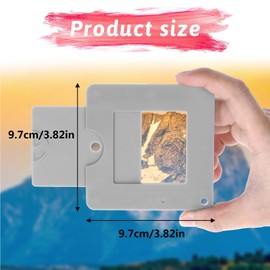 HKYLRAT View Catcher, 3.5x3.5 Inch Sliding View Finder Portable Photography Viewer View Finder Composition Viewfinder for Painting Drawing Art Lovers Gift