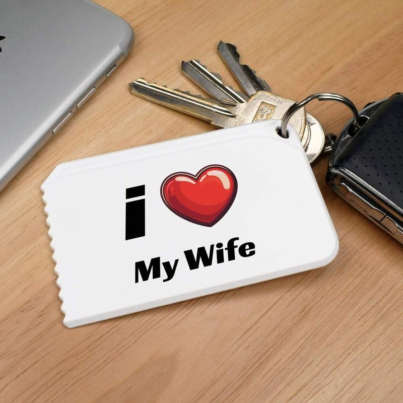 Azeeda 'I Love My Wife' Plastic Ice Scraper (IC00041514)