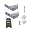 Dekarox Door Hinge Repair Kit Silver for Liebherr 9590178 9590190