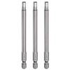 sourcing map 3pcs H4.5 Hex Head Drill Bit Wrench 4.5mm