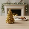 Vela Dorada Pino De Navidad Abundancia Decorativa Regalo Dorado Pino