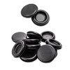 UKCable-Ties 10Pack Black PVC Rubber Closed Blind Blanking Hole Wire