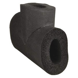 2" x 53/64" Elastomeric Tee Pipe Fitting Insulation, 1/2" Wall