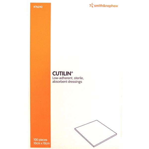 Cutilin Low-Adherent Dressing 10cm X 10cm X 100