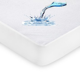 IMFAA 100% Waterproof Mattress Protector - Extra Deep 30 Cm Stretch Skirt – King (152x200) Cm Terry Towel Mattress Topper – Anti Allergy and Breathable Fitted Mattress Cover.(King(152x200+30) Cm)