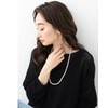 Cream Dot Necklace, Women's Popular, Long, Pearl, 0.2 inches (6