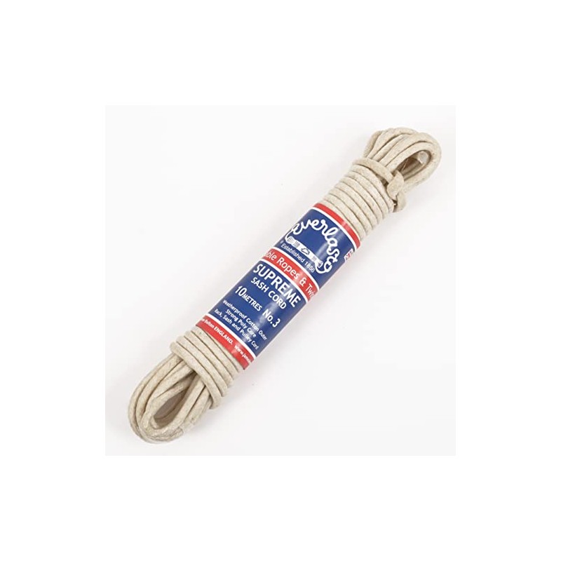 EVERLASTO British Made Supreme Waxed Cotton Pulley Line with Polypropylene