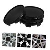ULTECHNOVO 4pcs Wheel Center Caps for Car Outer Inner Sleek