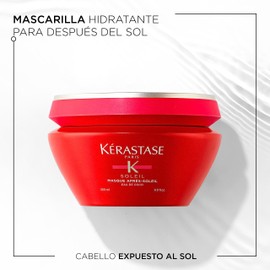 Kérastase Hair Mask with Sun Protection for All Hair, Revitalising and Intensive Nourishing, Masque Après-Soleil, Soleil, 200 ml