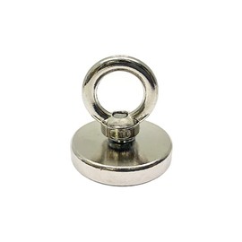 HOOK481 Super Strong Magnetic Hook, Maximum Load Capacity: Approx. 176.4 lbs (80 kg), 1.9 inches (48 mm), 1.9 inches (48 mm), Magnet, Stainless Steel, Strong Magnetic Hook, Storage, Kitchen, Bath,
