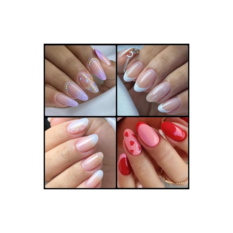 600pcs Uñas Postizas Nail Art Tips, Francesa Uñas Acrilicas Uñas