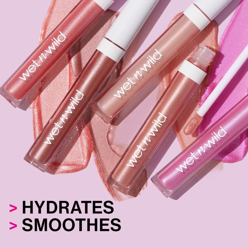 wet n wild MegaSlicks Lip Gloss, Ultra-Glossy, Vitamin-E Enriched, Ultra-Gloss