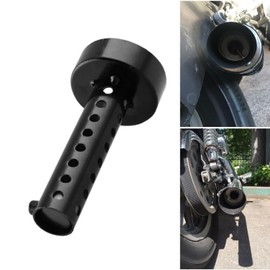 60 mm Black Motorcycle Exhaust Silencer, Baceyong 1PC Universal Motorcycle Exhaust Silencer Muffler DB Killer Short Silencer