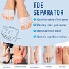 Zivyes 4 Pairs Silicone Toe Separators for Women and Men