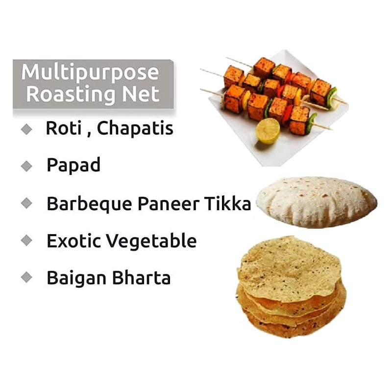Stainless Steel Round Roti Grill, Papad Grill,Roti Jali, Chapathi Grill