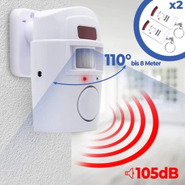 Adapter Universe ® Sensor Alarm Security System Motion Sensor Wireless Door Alarm Siren Alarm