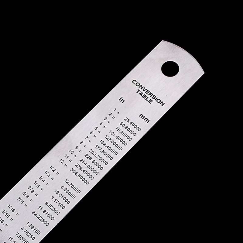 Operitacx Double Sided Metal Ruler Stainless Steel for Sewing Metric