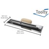 Toolty Ultra Flexible Plaster Finishing Skimming Trowel - Stainless Steel