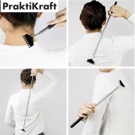 4x Rückenkratzer Teleskop: Breite Kratzhand als Massagegerät und Rückenkrauler