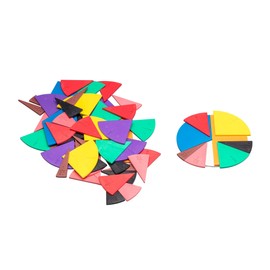 WISSNER aktiv lernen - 71 Bruchrechenteile rund Durchmesser 10 cm - RE-Plastic°, Wissner120122.000