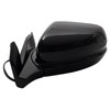 TRQ Driver Side Power Mirror Smooth Black Paint to Match
