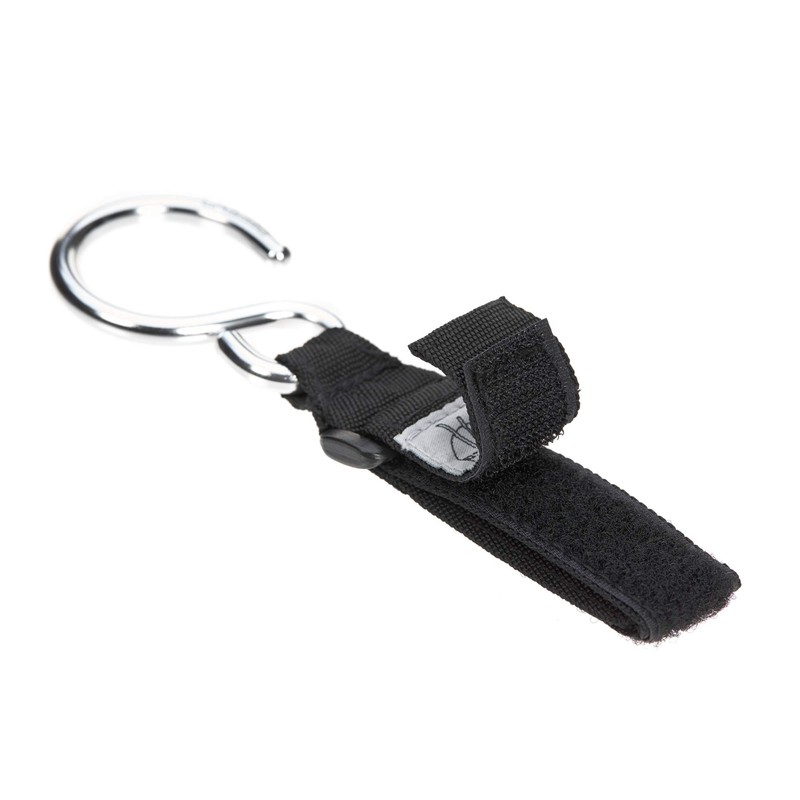LÄSSIG Pushchair Attachment (Pack of 2) Velcro Hook Buggy Hooks