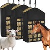 SEARART Hay Bag for Horses Goat: 3pcs Large Capacity Oxford