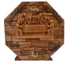 **Jerusalem Olive Wood Last Supper Wall Plaque - Handmade Olive