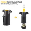 PKDOAX 7 Pin Trailer Plug 12V, Trailer Side Male End