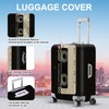 ANNA QUEEN Retro Cassette Tape Luggage Cover, Vintage Music Design