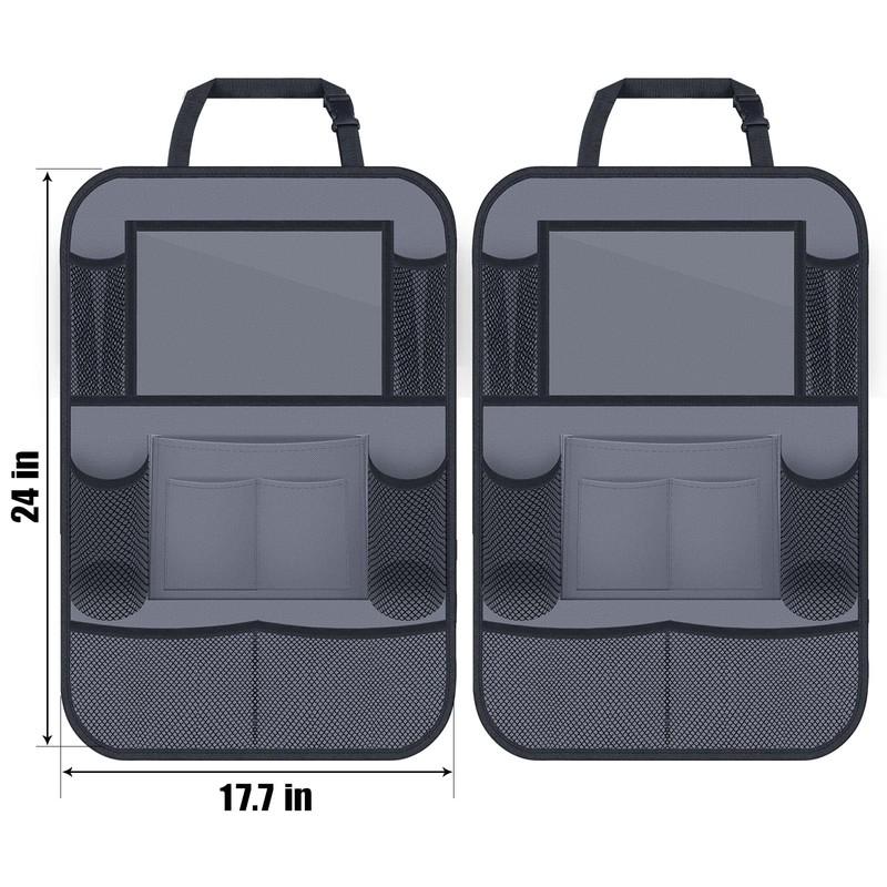 ULEEKA Car Backseat Organizer with 11" Table Holder, 10 Storage