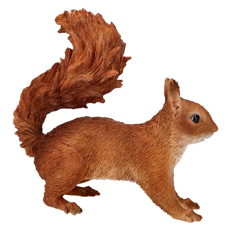 Squirrel Garden Ornament - Lifelike HotAnt Figurine, 22 cm, Weatherproof
