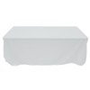 HUBERT Tablecloth White Rectangular Spun Polyester - 60" W x