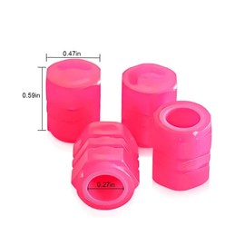 12 pcs Universal Fluorescent Car Tire Valve Caps, Dust Caps for Car Tyres, Car Glow Tire Air Caps Cover for General Cars, Trucks, Motorcycles, SUVs And Bicycles Glow in the Dark